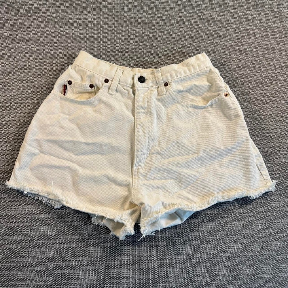 Lei Y2K White denim high waisted shorts. - Picture 1 of 7